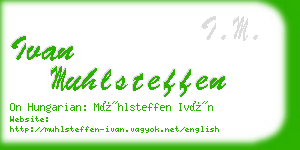 ivan muhlsteffen business card